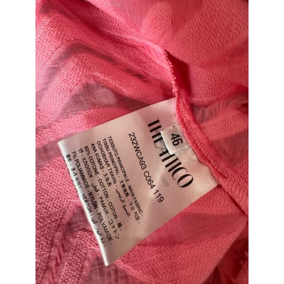 THE ATTICO Pink Silvye zebra-print fil coupé minidress size 46 / us XL - Picture 12 of 16